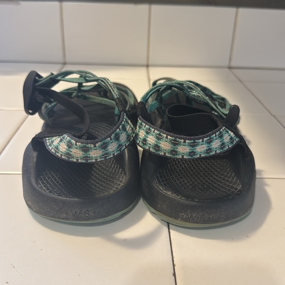 Chaco ZX Classic Sport Sandals Women's Size 8 Green/Black Adjustable - Picture 7 of 10